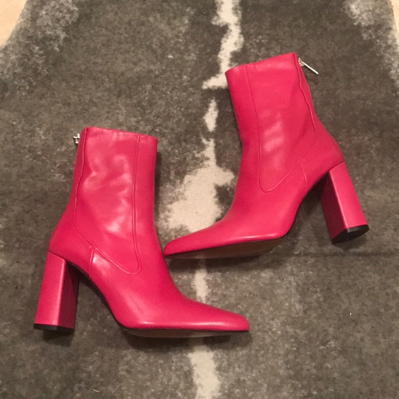 Zara Shoes - Zara Leather Ankle Boots